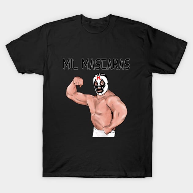 Mil Mascaras Lucha Libre Mexicana Mexican Wrestler Legend T-Shirt by FeelInksense